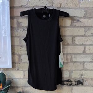 a.n.a Black Sleeveless Tank Top